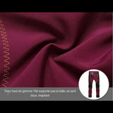 Tissu intérieur doux et respirant du pantalon de trekking femme, assurant confort et chaleur.