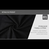 Tissu Lycra des sous-vêtements thermiques pour hommes, respirant et élastique