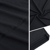 Tissu noir en gros plan montrant les détails des coutures et la texture