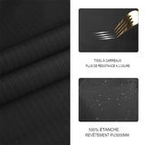 Tissu renforcé et résistant du poncho imperméable avec revêtement PU3000mm.