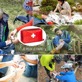 Trousse de secours portable adaptée aux activités familiales et aux excursions en plein air