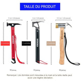 Trois marteaux de camping WIDESEA de tailles différentes, idéal pour le camping