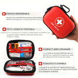 Trousse de premiers secours compacte et légère, facile à transporter, avec surface imperméable et bien organisée