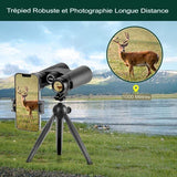Jumelles HD professionnelles, vision longue distance pour randonnée