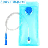 Réservoir d'eau transparent pour sac à dos de randonnée avec tuyau flexible