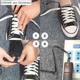 Utilisation des semelles chauffantes USB au bureau, connectées à une prise électrique