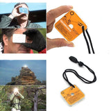 Miroir d'urgence avec signal lumineux fort