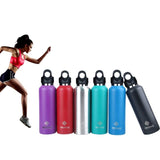 Variété de couleurs de bouteilles isothermes en acier inoxydable, utilisées pour le sport et la randonnée