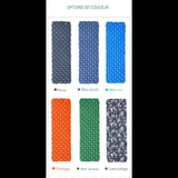 Variétés de matelas de camping en différentes couleurs, parfait pour le camping