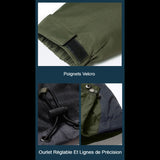 Veste de randonnée avec poignets velcro et ourlet réglable, détails de précision