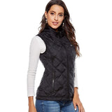 Veste chauffante pour femme, noire, avec fermetures éclair
