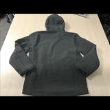 Veste SoftShell grise vue de dos, illustrant la coupe et les coutures