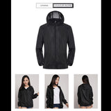 Veste de randonnée noire pour femme, imperméable et respirante, idéale pour le plein air