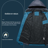 Veste de randonnée avec doublure en velours, coupe-vent et antistatique