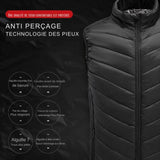 Veste chauffante avec technologie anti-perçage des pieux