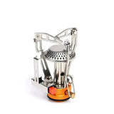 Réchaud à gaz pliable et portable pour camping, compact, léger et efficace