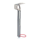 Marteau de camping gris avec tête en acier, outil essentiel pour piquets de tente