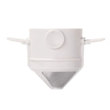 Filtre à café réutilisable en acier inoxydable léger et écologique, couleur blanche, 1 pièce
