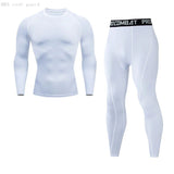 Sous-vêtement thermique blanc pour hommes avec coutures blanches