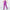 Texte: Pantalon de randonnée pour femmes, couleur violette, taille élastique, poches zippées