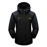 Veste légère étanche de randonnée noire pour homme, coupe-vent et respirante