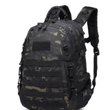 Sac à dos tactique camouflage imperméable 40 L pour activités en plein air