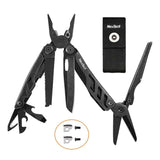 Pince multi-outils noire avec scie, pince et étui NexTool