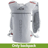 Sac à dos gris ultra-léger 5L pour randonnée et trail running, design respirant
