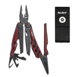 Pince multi-outils rouge avec scie, pince et étui NexTool