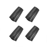 Embouts de protection noirs pour bâtons de randonnée, lot de 4 pièces